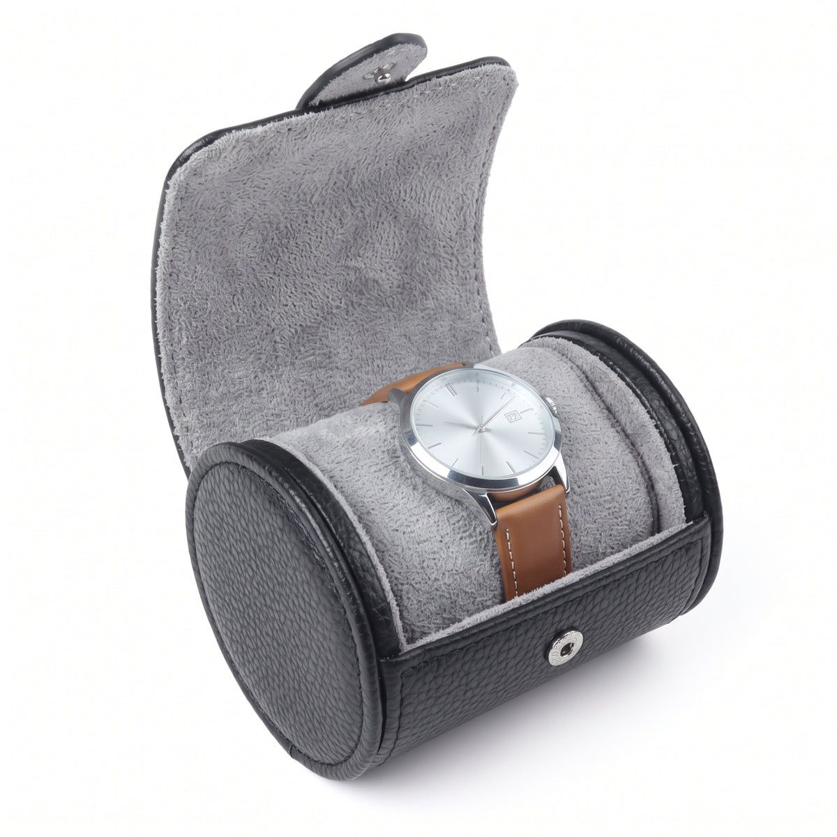 Étui cylindrique pour 1 montre – Le Solitaire